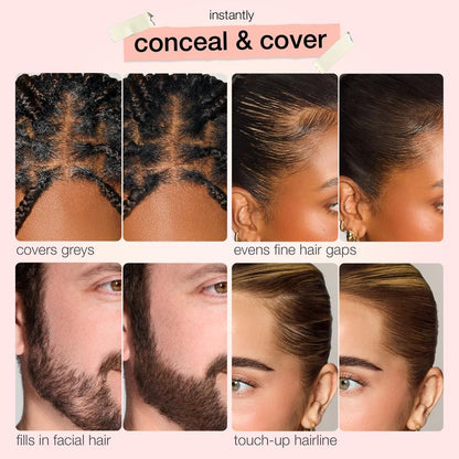 Touch & Go Hair Concealer | Instant Root Touch-Up Stick For Gray Hair & Sparse Hairline