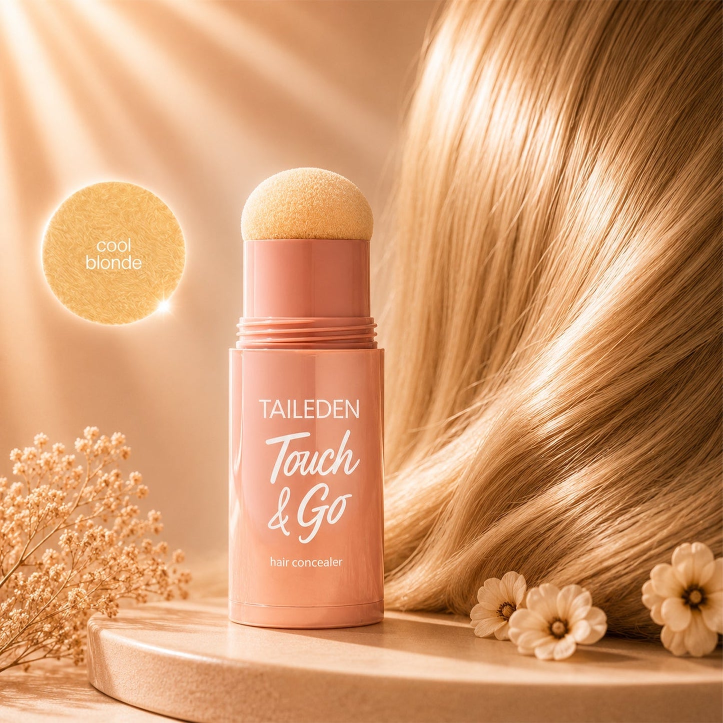 Touch & Go Hair Concealer | Instant Root Touch-Up Stick For Gray Hair & Sparse Hairline