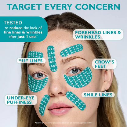 Peptide Face & Eye Tape-Instant Firming | Anti-Wrinkle | Skin Tightening Patches